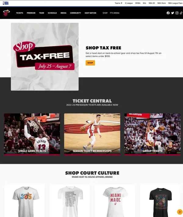 Miami HEAT Website Migration