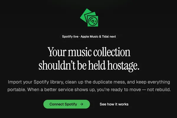 OneMusicCrate - Take Your Music Library With You When You Switch Streaming Services